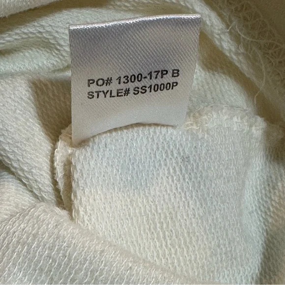 Cleveland Football Hoodie | Size L | Cream Graphic Sweatshirt - Picture 7 of 12